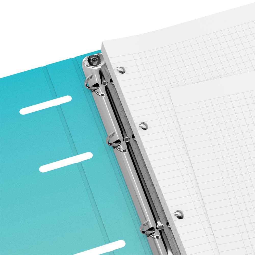 Тетрадь на кольцах 120л. кл. тв.обл. "градиент" (bg) мат.лам.