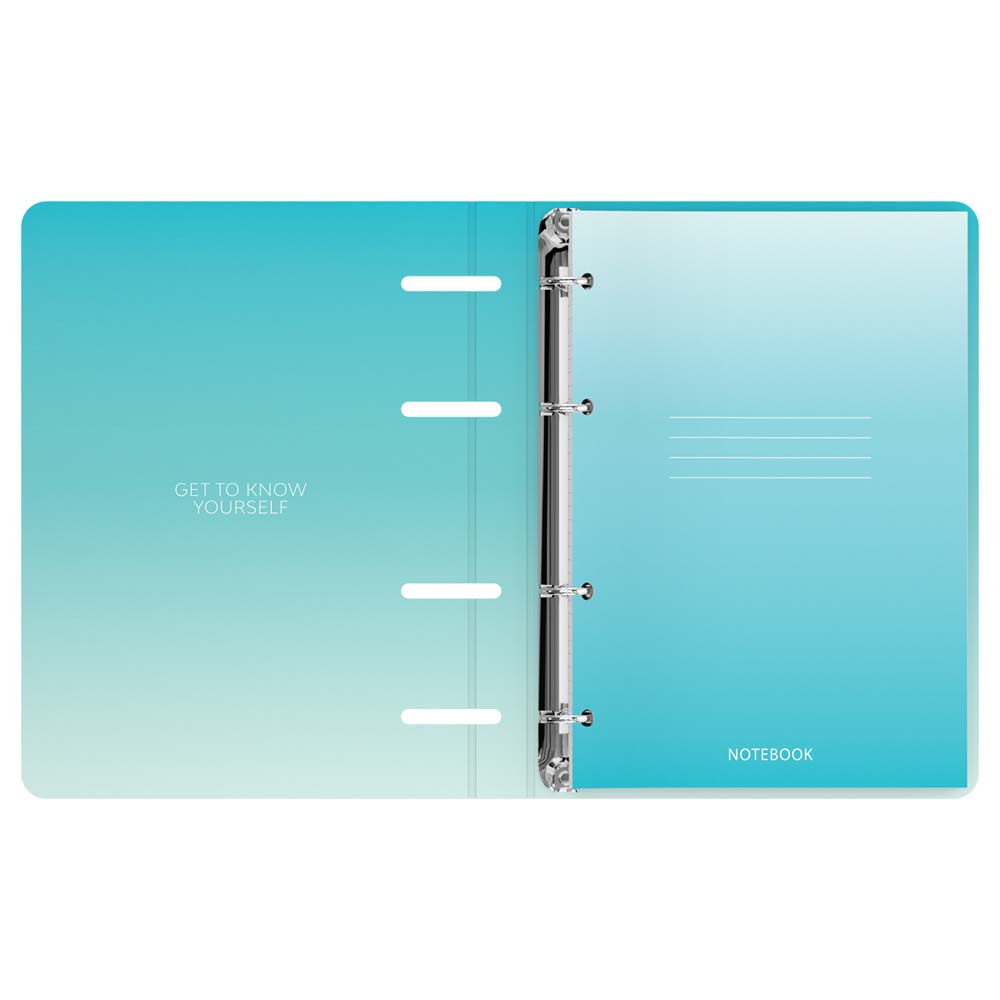 Тетрадь на кольцах 120л. кл. тв.обл. "градиент" (bg) мат.лам.