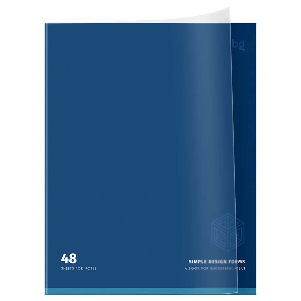 Тетрадь 48л. кл. "простые формы" (bg) б/б,пласт.обл.,асс-т