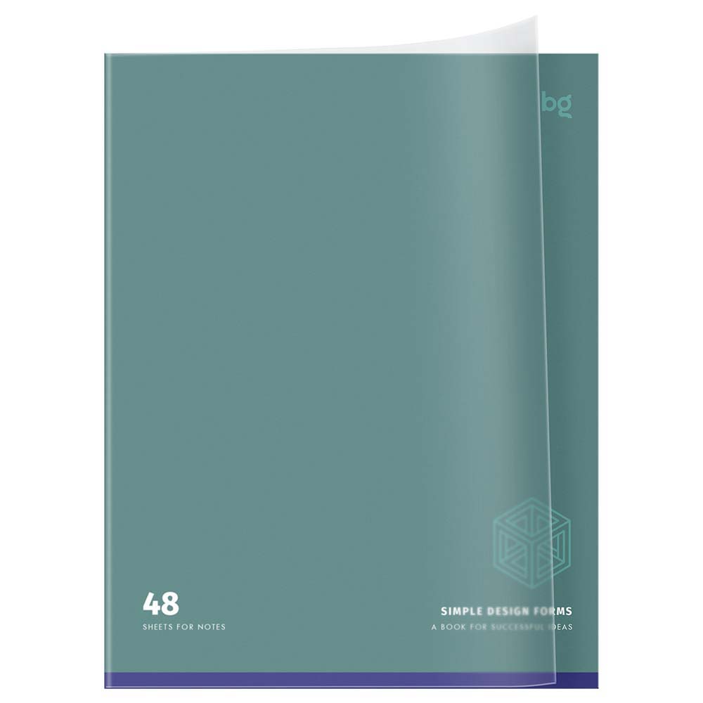 Тетрадь 48л. кл. "простые формы" (bg) б/б,пласт.обл.,асс-т
