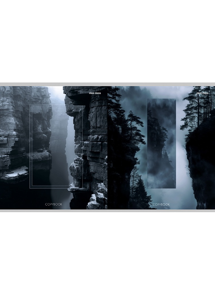 Тетрадь 48л. кл. "великолепие природы-2" (проф-прес) б/б,перевёртыш,асс-т