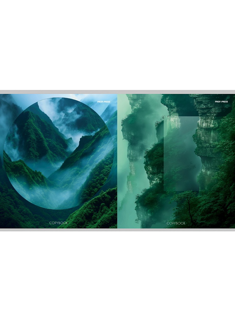 Тетрадь 48л. кл. "великолепие природы-2" (проф-прес) б/б,перевёртыш,асс-т