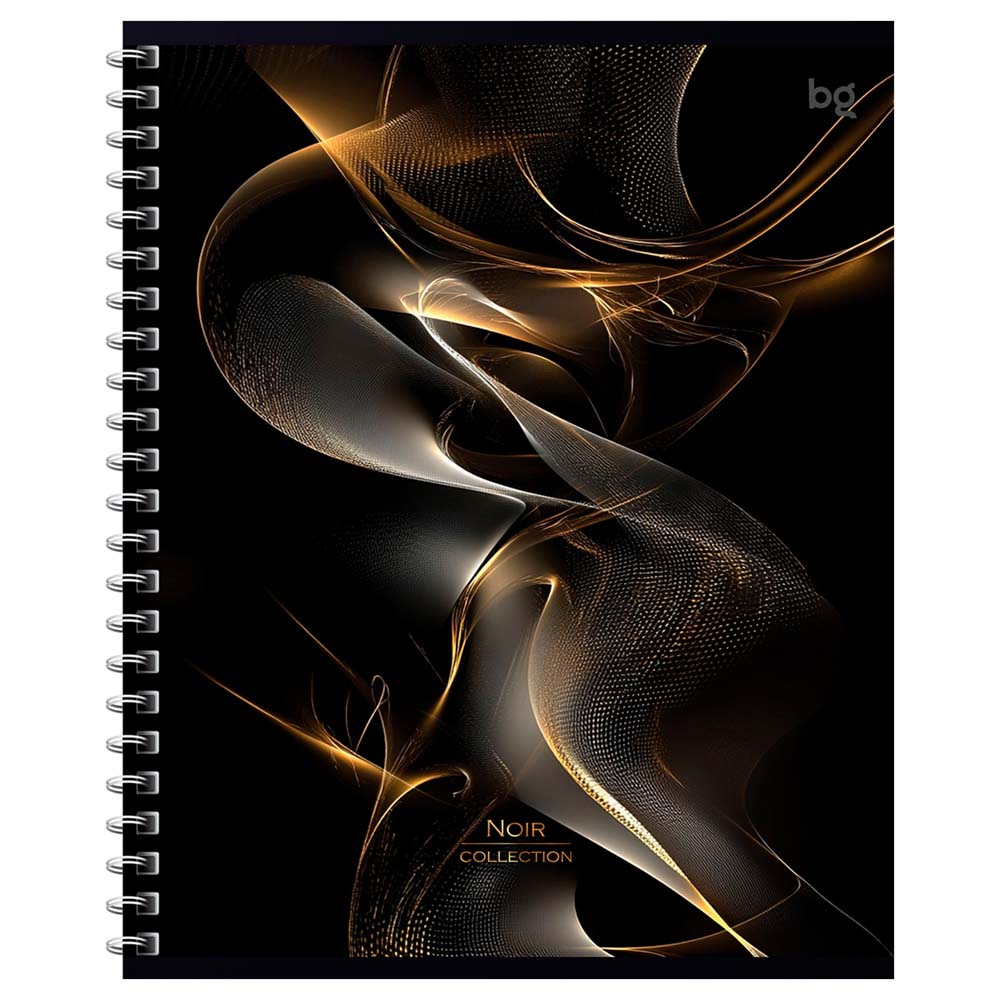 Тетрадь на гребне 48л. кл. "чёрная коллекция" (bg) б/б,софт тач,тиснен.фольгой,асс-т