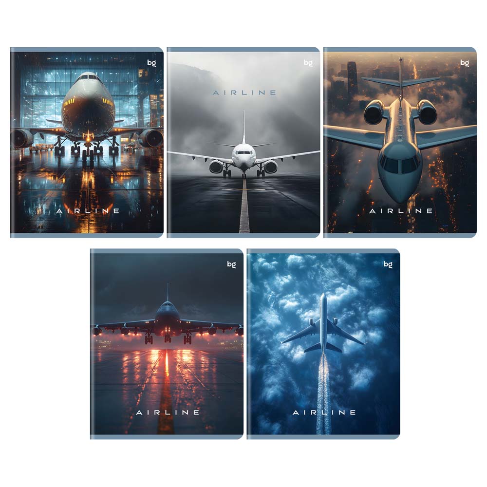 Тетрадь 96л. кл. "аэропорт" (bg) б/б,глянц.лам.,асс-т