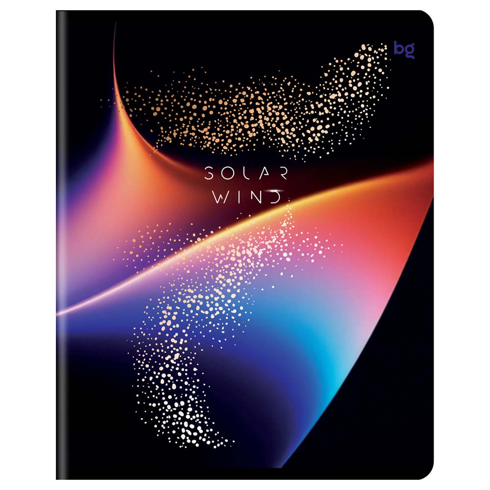 Тетрадь 96л. кл. "solar wind" (bg) б/б,тиснен.фольгой,асс-т