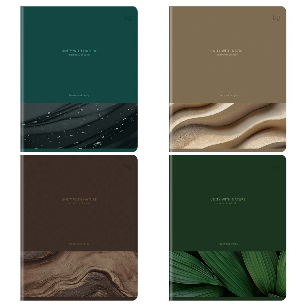 Тетрадь 96л. кл. "моменты спокойствия" (bg) б/б,софт тач,асс-т