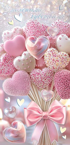 конверт для денег "с нежными чувствами" фольга Конверт для денег "с нежными чувствами" фольга