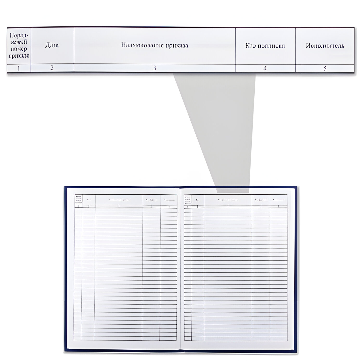Журнал регистрации приказов а4 96 листов б/в