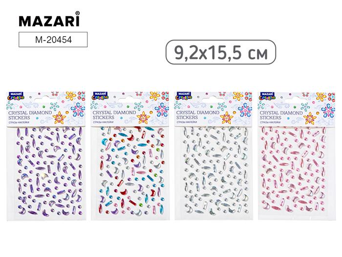 Наклейки стразы пластиковые асс-т