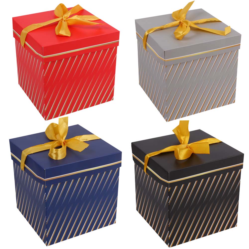 коробка подарочная 15х15х15см "мерцание" асс-т Коробка подарочная 15х15х15см "мерцание" асс-т