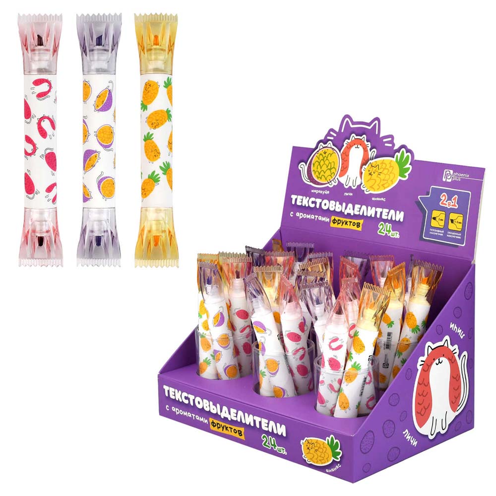 маркер текстовый феникс+ "фруктовое ассорти" резец/конус 1,0мм-5,0мм ароматизир. асс-т Маркер текстовый феникс+ "фруктовое ассорти" резец/конус 1,0мм-5,0мм ароматизир. асс-т
