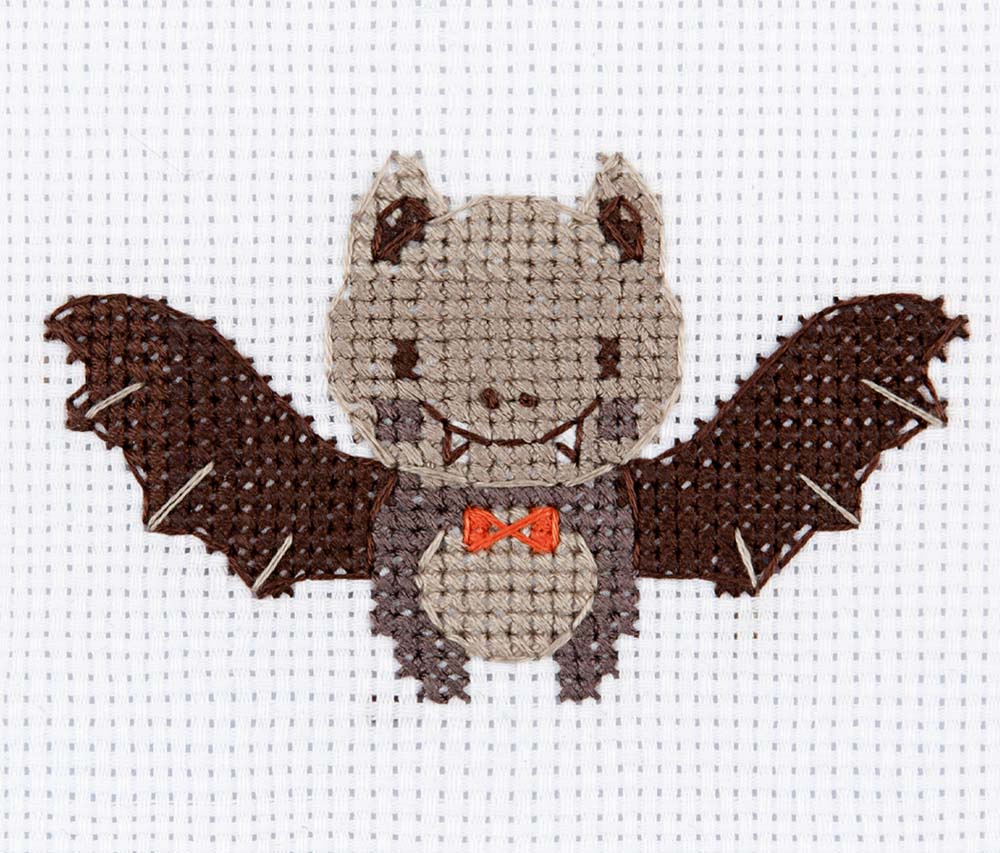 Набор для вышивания кларт "летучая мышка" 13х9см