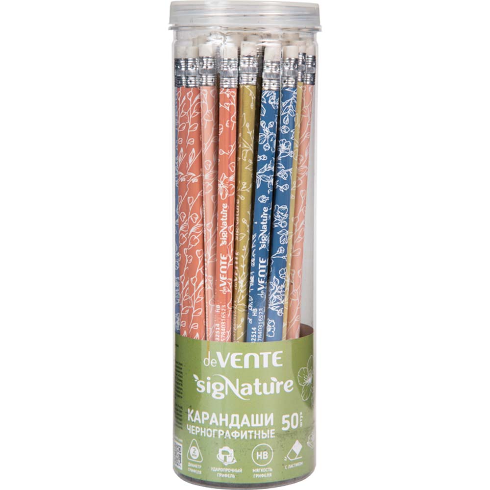Карандаш с резинкой devente "triolino signature" нв трёхгран.