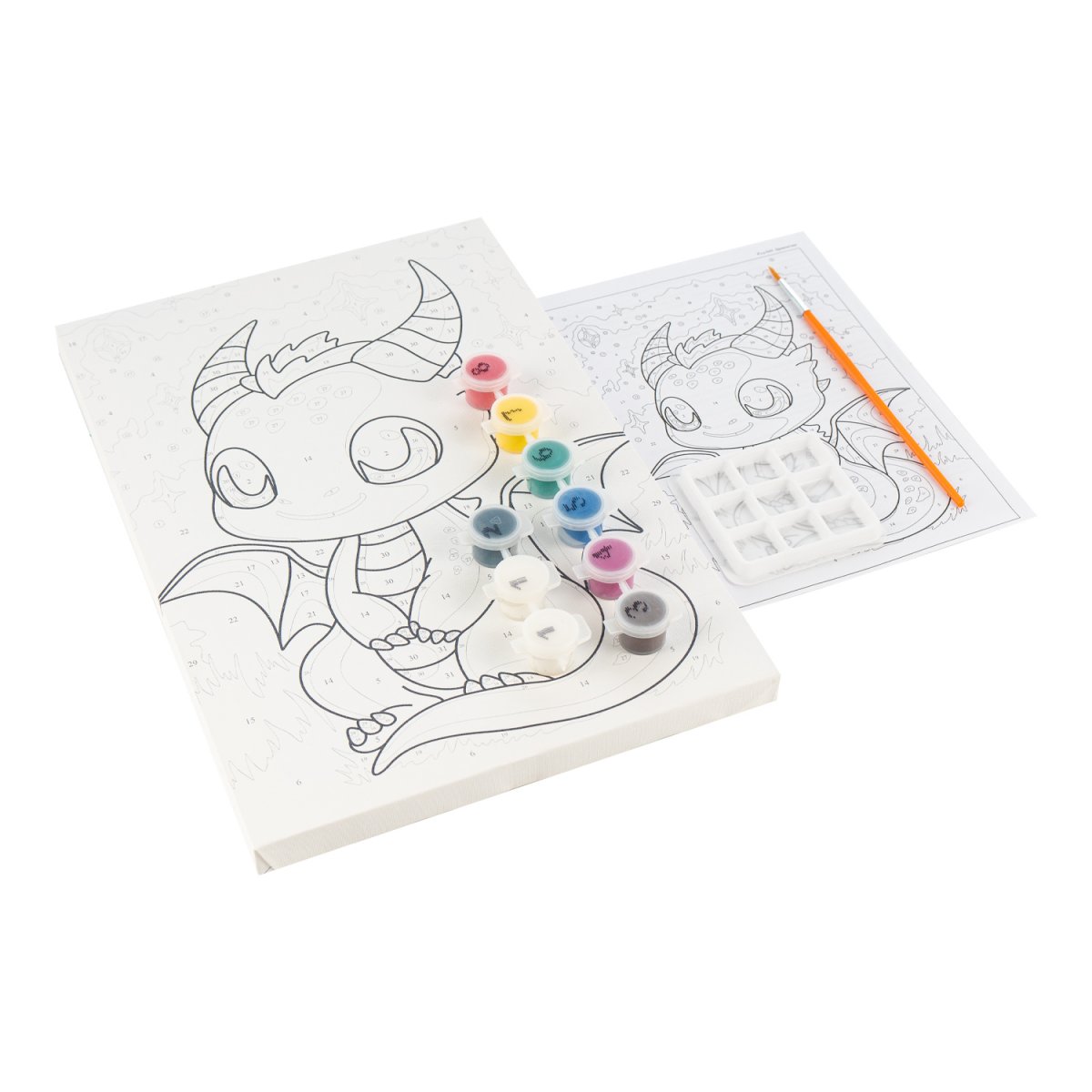 Набор д/творч. картина по номерам 20х30см "дракончик"