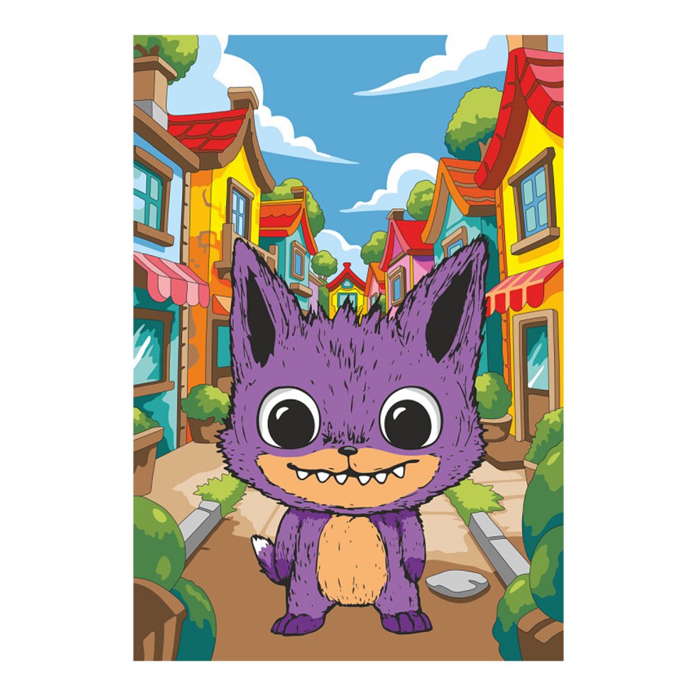 набор д/творч. картина по номерам 20х30см "лорибу" Набор д/творч. картина по номерам 20х30см "лорибу"