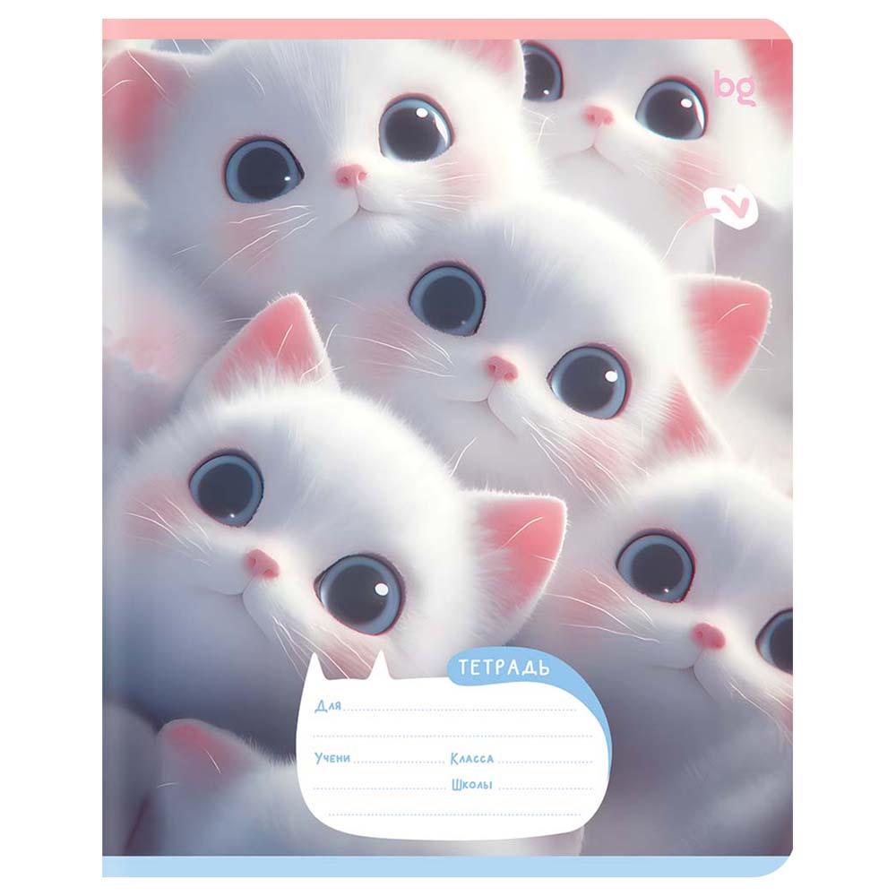 Тетрадь 18л. лин. "kitty eyes" (bg) б/б,лак,асс-т