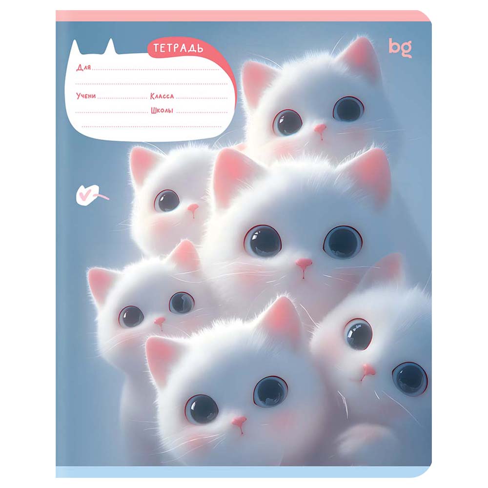 Тетрадь 18л. лин. "kitty eyes" (bg) б/б,лак,асс-т