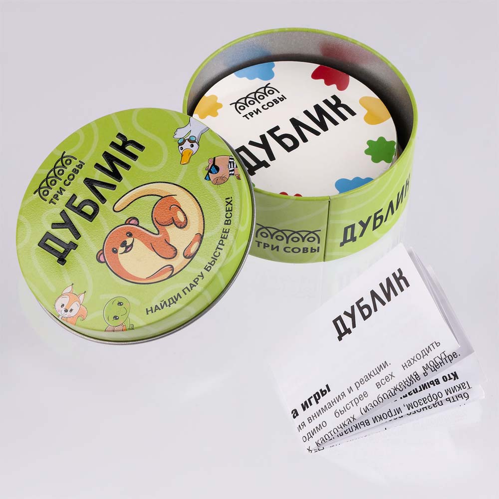 Игра дублик 60 карточек (три совы)