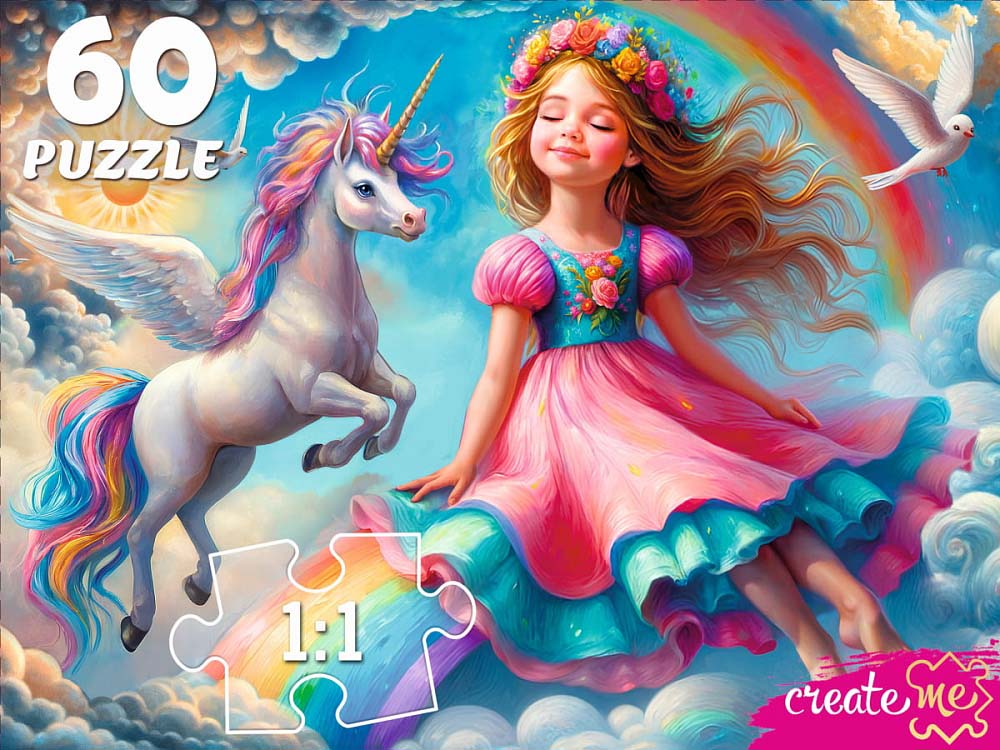 пазлы 60 дет. "принцесса в волшебном мире" (рыжий кот) Пазлы 60 дет. "принцесса в волшебном мире" (рыжий кот)