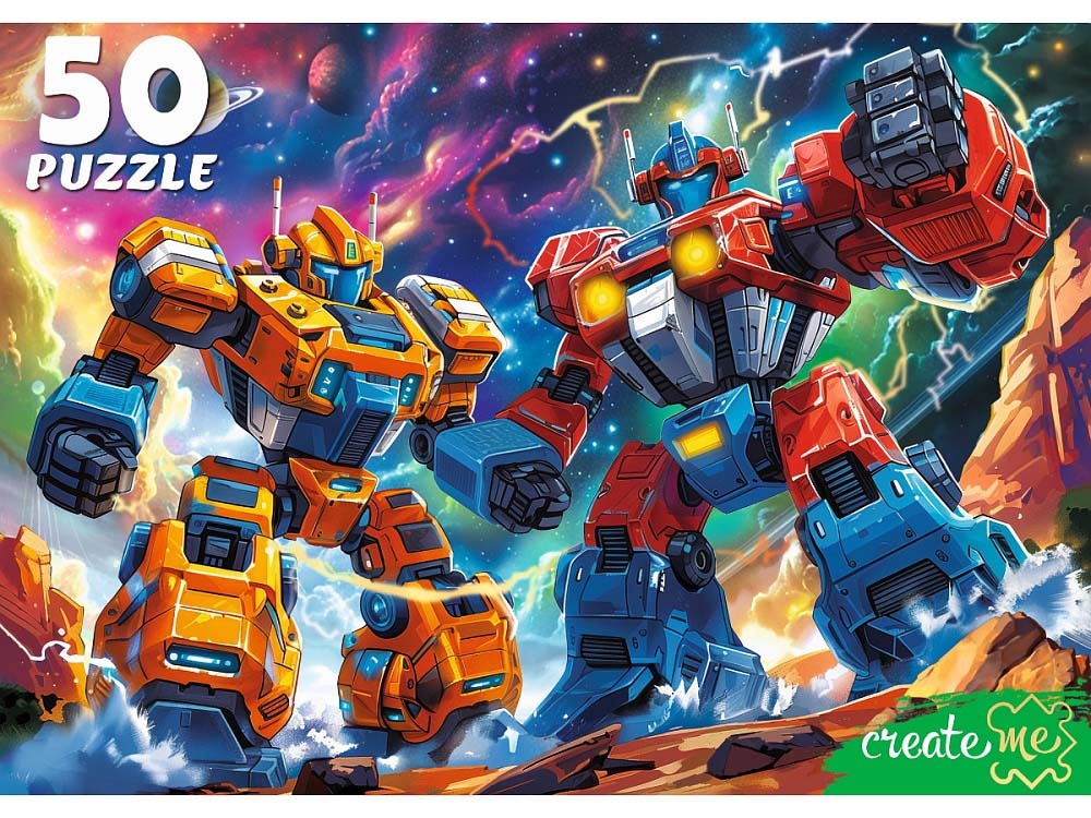 пазлы 50 дет. "космические трансформеры" (рыжий кот) Пазлы 50 дет. "космические трансформеры" (рыжий кот)