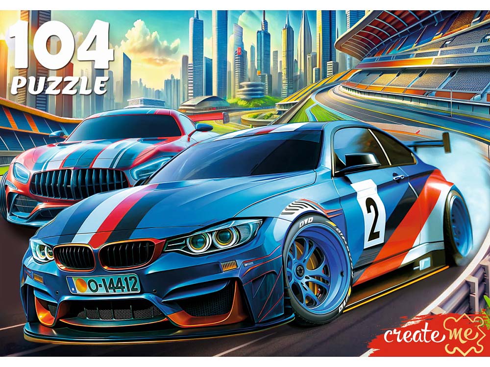 пазлы 104 дет. "крутые гонки" Пазлы 104 дет. "крутые гонки"