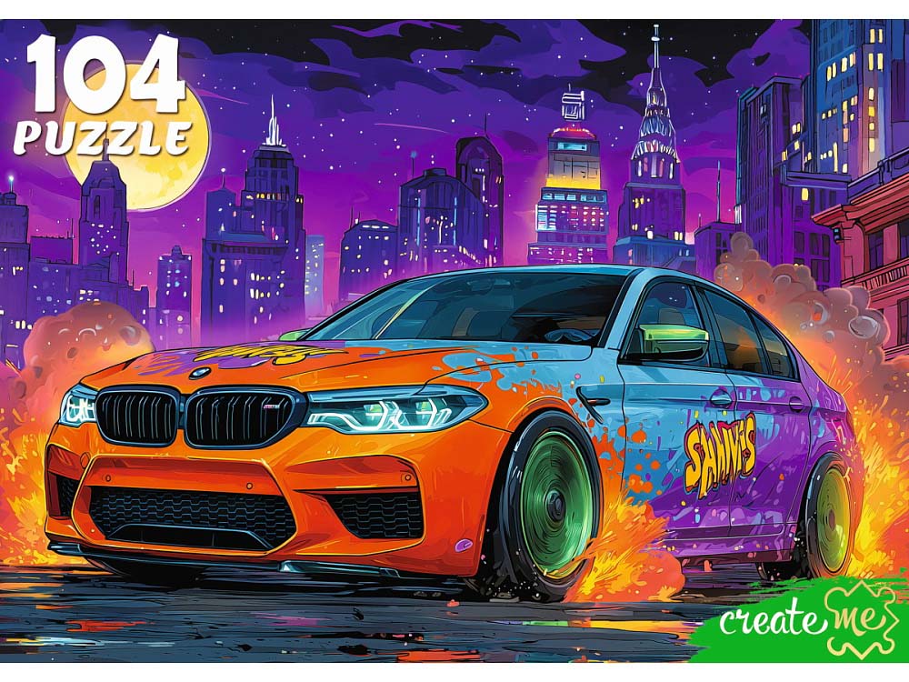 пазлы 104 дет. "яркий автомобиль" Пазлы 104 дет. "яркий автомобиль"