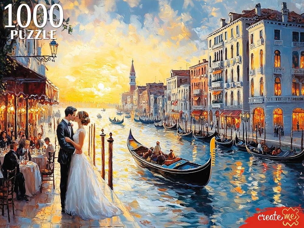 пазлы 1000 дет. "свадьба в венеции" (рыжий кот) Пазлы 1000 дет. "свадьба в венеции" (рыжий кот)
