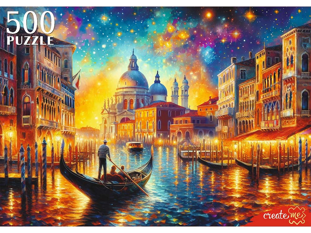 пазлы 500 дет. "волшебная ночь в венеции" (рыжий кот) Пазлы 500 дет. "волшебная ночь в венеции" (рыжий кот)