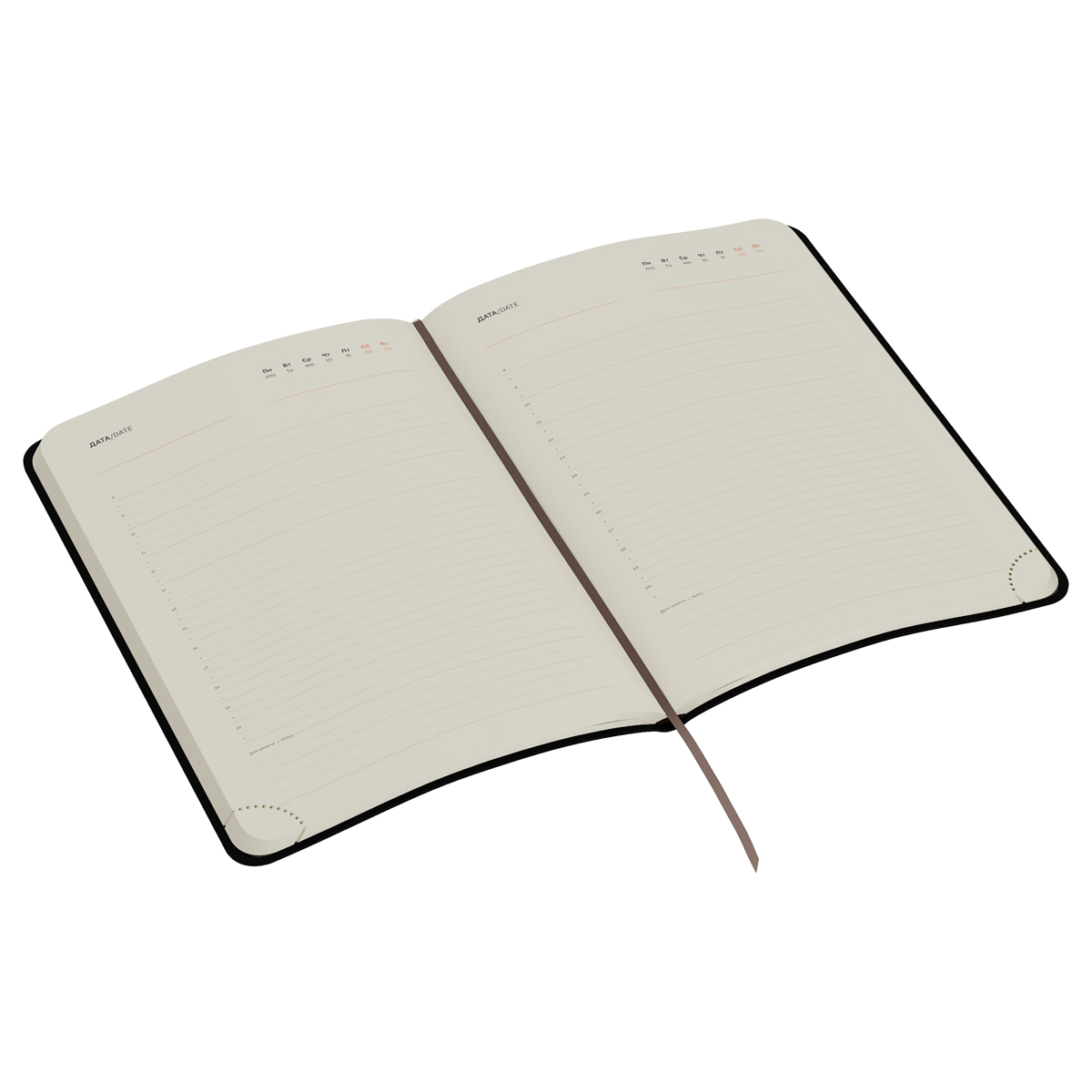 Ежедневник недатир. а5 bg "business. tobacco" коричневый тонир.блок,кож.зам.