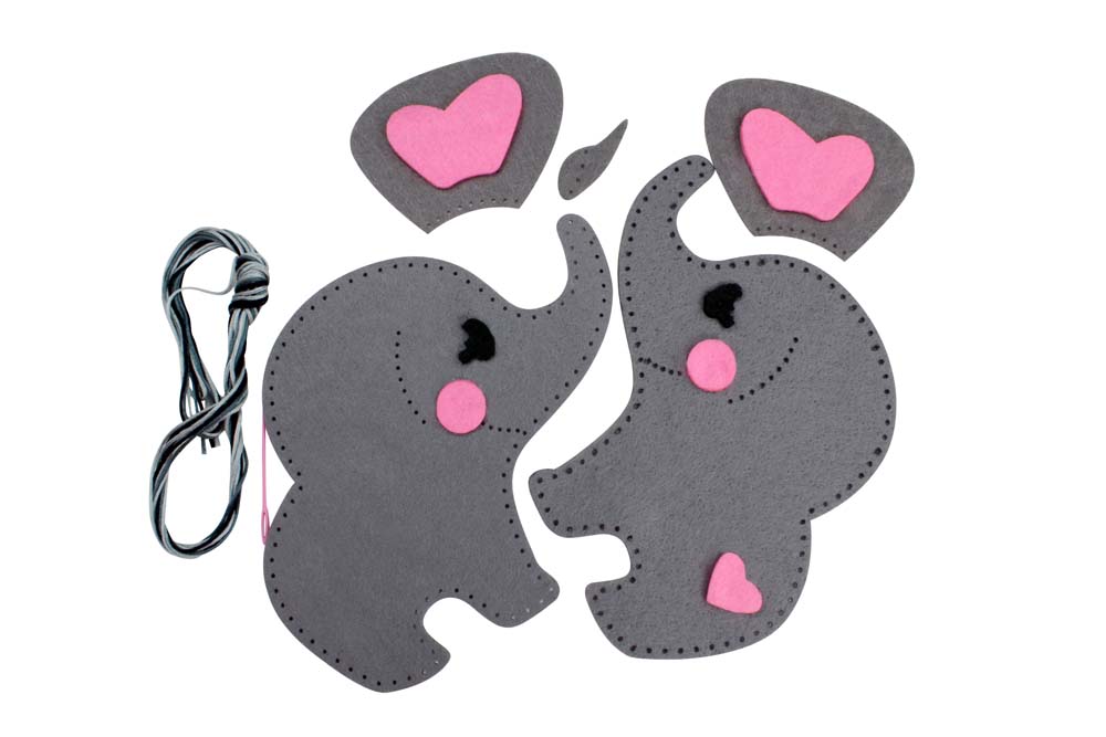 Набор д/изготов.игрушки из фетра "слоненок"