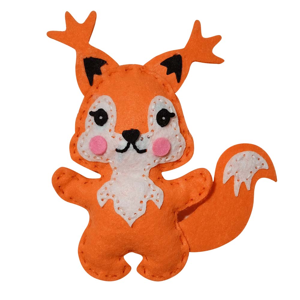 Набор д/изготов.игрушки из фетра "бельчонок"