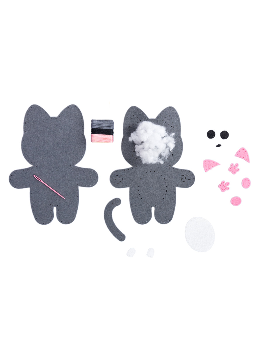 Набор д/изготов.игрушки из фетра "котик"