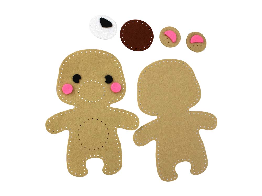 Набор д/изготов.игрушки из фетра "медвежонок"