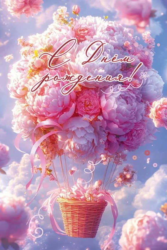 открытка а5 "с днём рождения!" пусть счастье будет нежным Открытка а5 "с днём рождения!" пусть счастье будет нежным