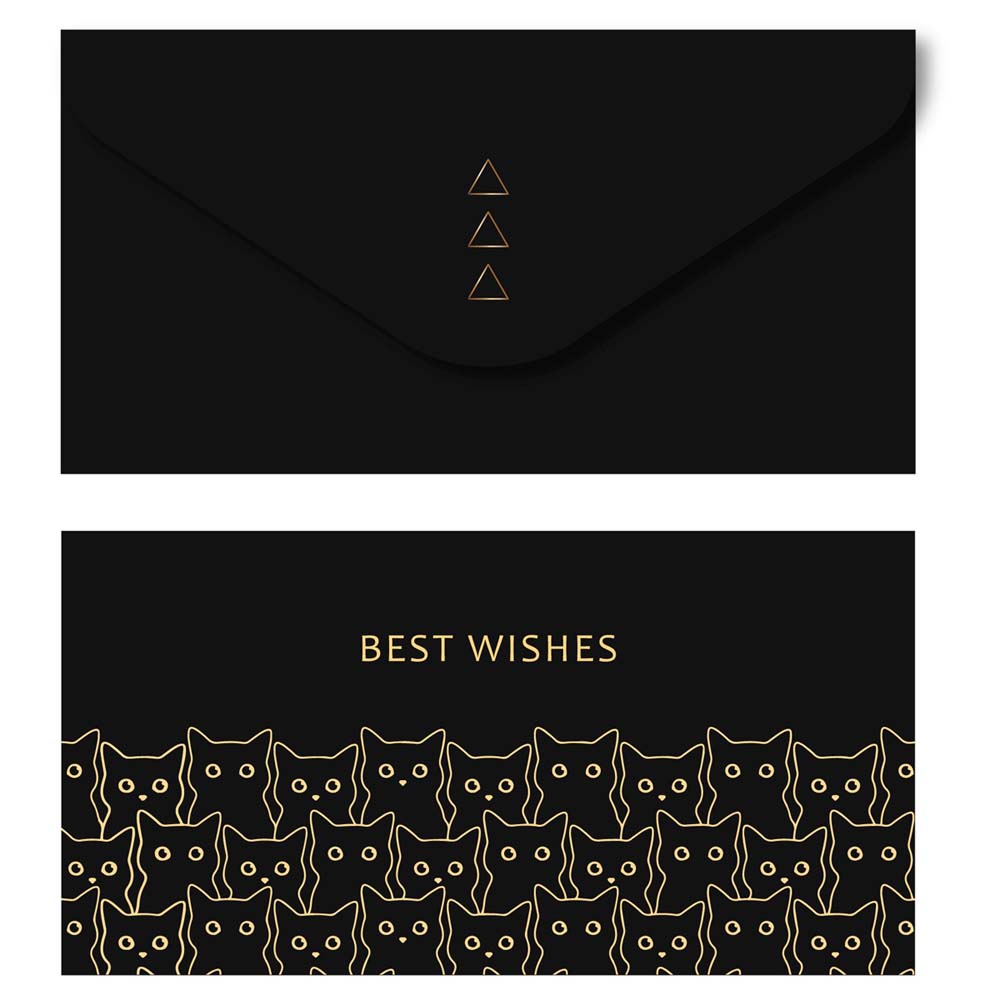 конверт для денег "meshu" best wishes фольга Конверт для денег "meshu" best wishes фольга