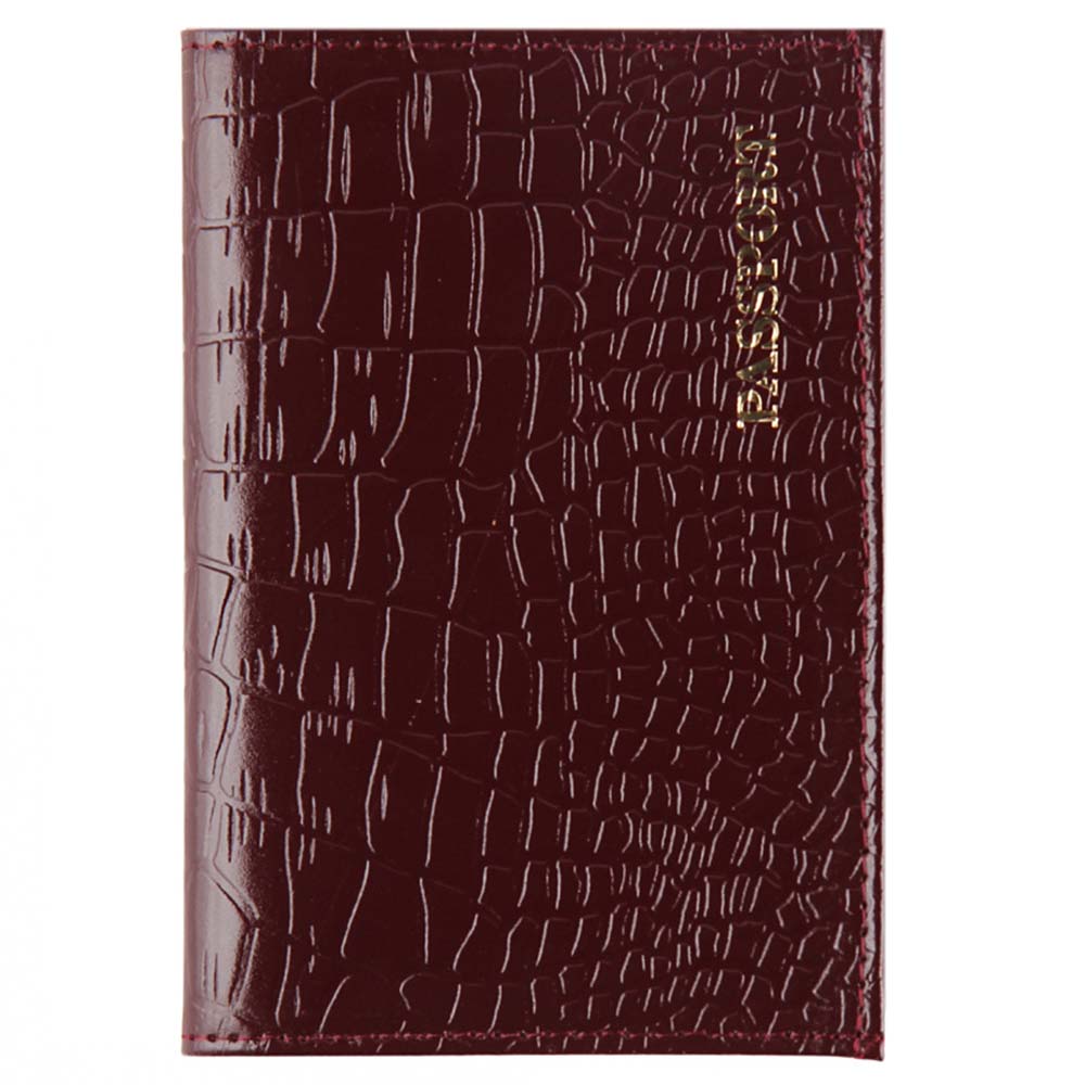 обложка д/паспорта нат.кожа klerk "cayman" красная лак Обложка д/паспорта нат.кожа klerk "cayman" красная лак