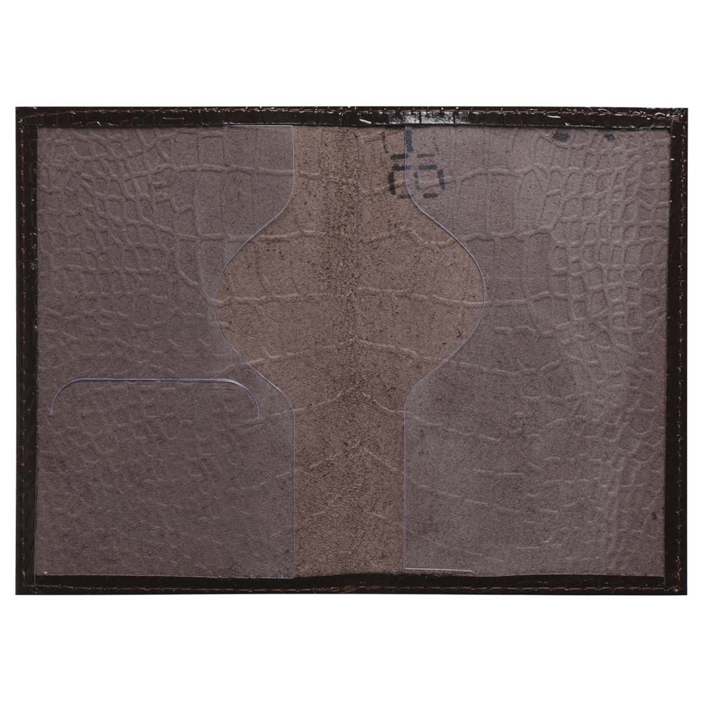 Обложка д/паспорта нат.кожа klerk "cayman" бордовая лак