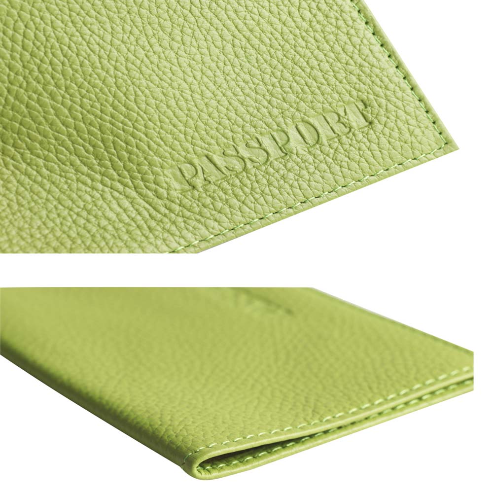 Обложка д/паспорта нат.кожа klerk "elegant" салатовая