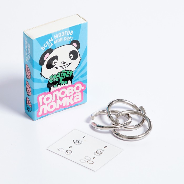 Игра головоломка "прокачай мозги" металлическая микс