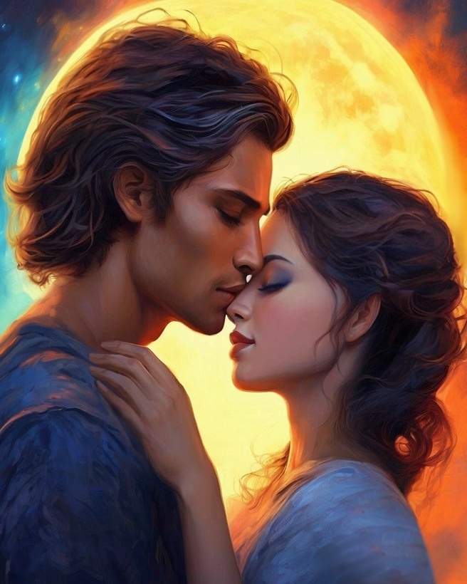 набор д/творч. картина по номерам 40х50см "он и она" Набор д/творч. картина по номерам 40х50см "он и она"