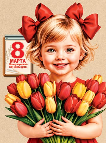 плакат "8 марта международный женский день" а2 Плакат "8 марта международный женский день" а2