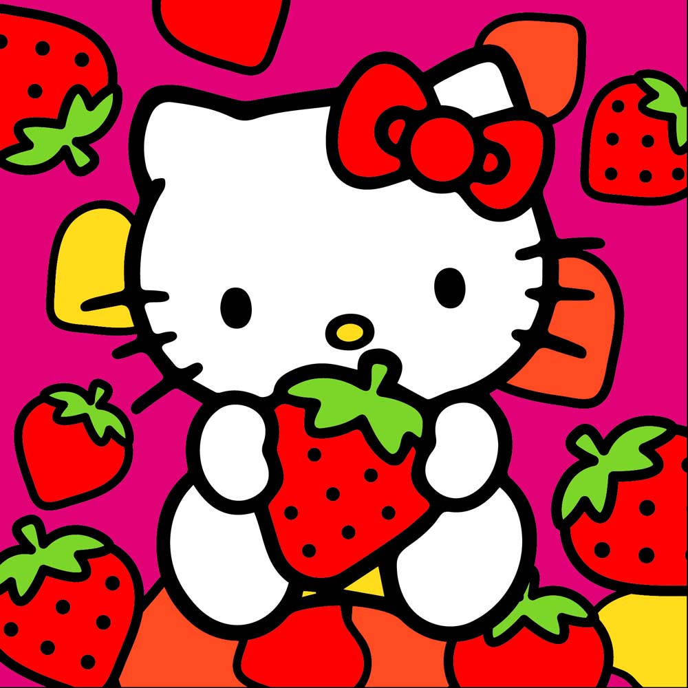 Набор д/творч. картина по номерам 15х15см "китти"