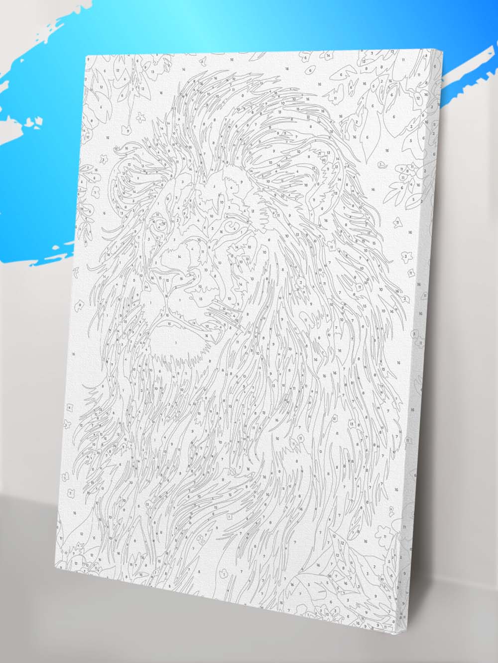 Набор д/творч. картина по номерам 30х40см "золотая грива"