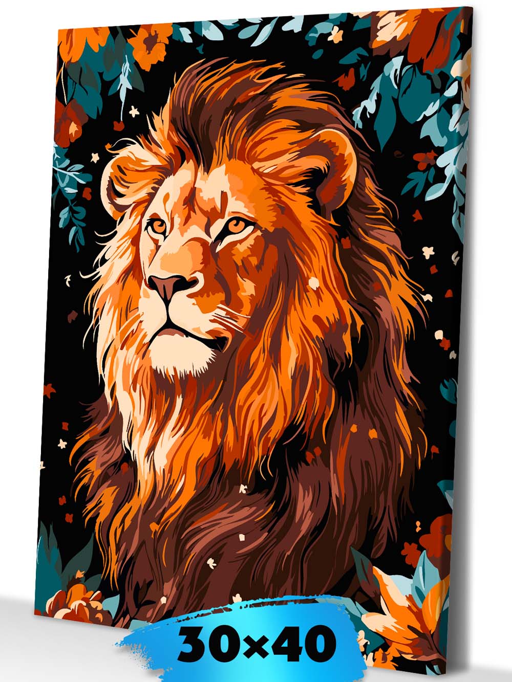 набор д/творч. картина по номерам 30х40см "золотая грива" Набор д/творч. картина по номерам 30х40см "золотая грива"