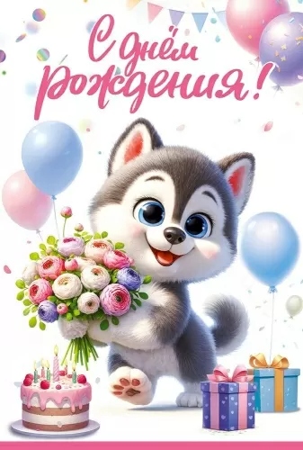 открытка а5 "с днём рождения!" все желания... лак текст Открытка а5 "с днём рождения!" все желания... лак текст