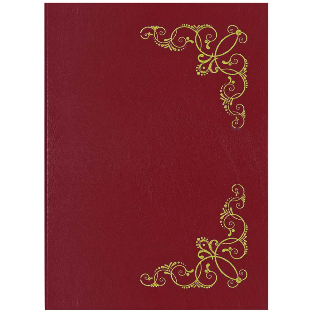 Папка адресная а4 виньетка орнамент бордо