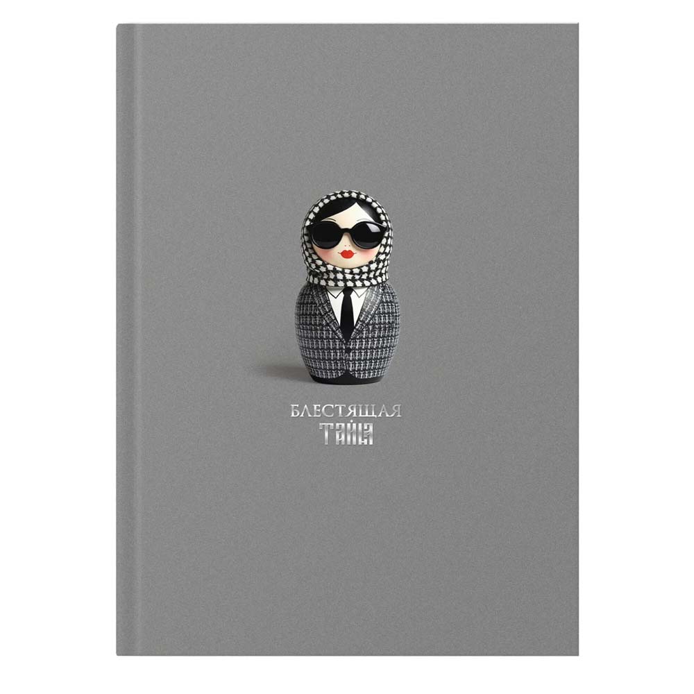 Книжка записная а5 интегр.обл. 128л. кл. "russian doll.блестящая" (listoff) мат.лам.,фольга