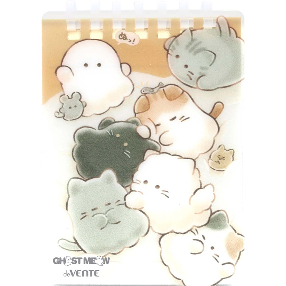 блокнот а7 спираль 80л. лин. "ghost meow" (devente) пласт.обл. Блокнот а7 спираль 80л. лин. "ghost meow" (devente) пласт.обл.