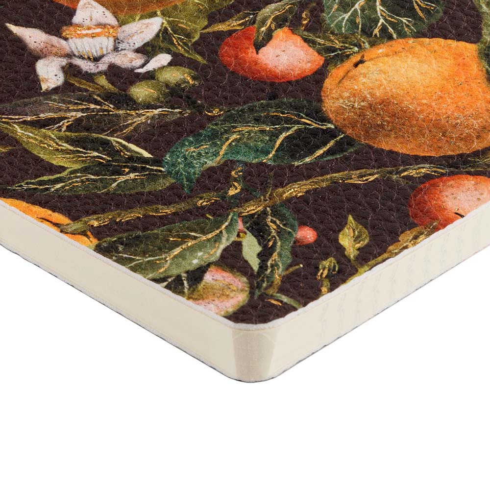 Тетрадь 60л. кл. "flora.paradise.oranges" (bruno visconti) т/б,экокожа