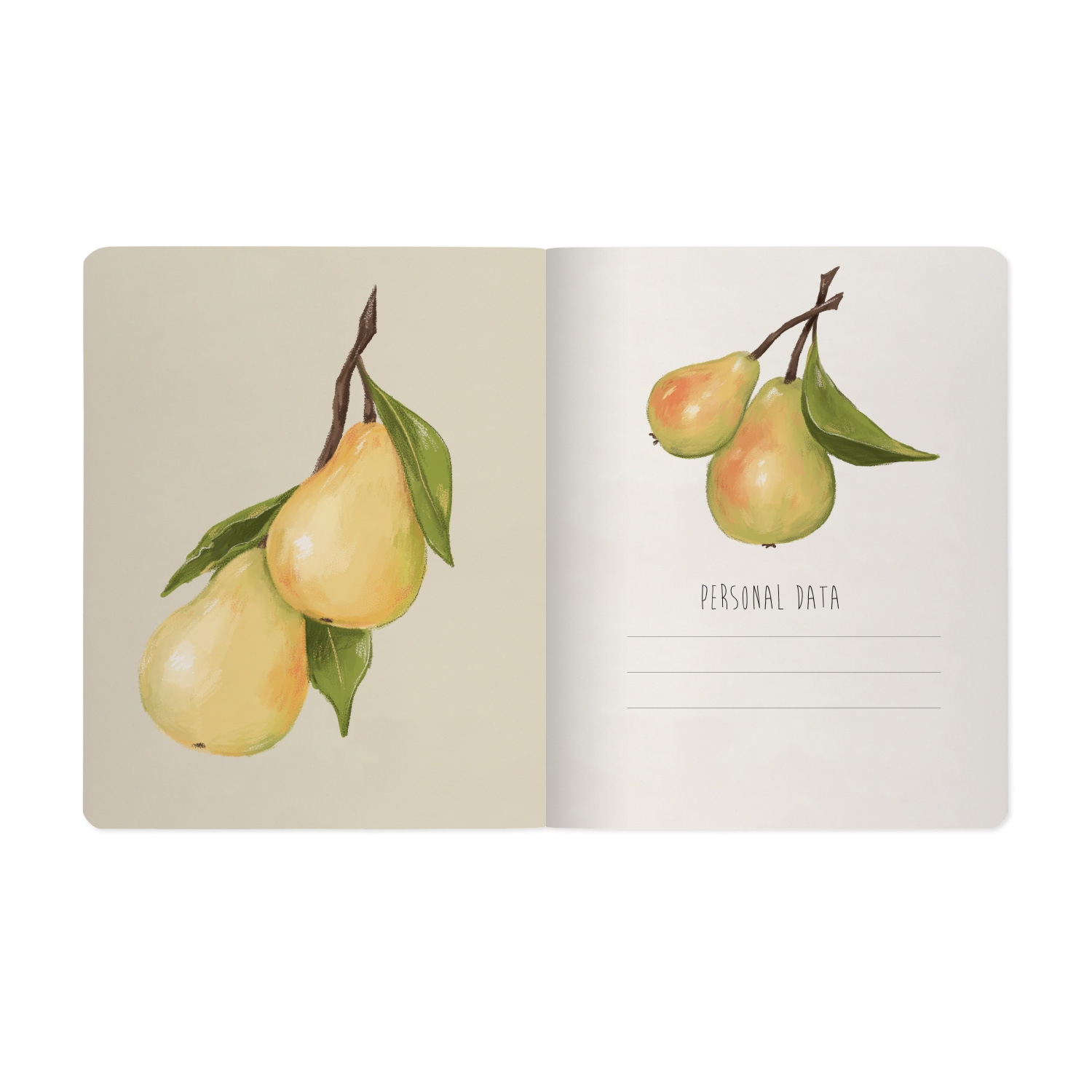 Тетрадь 48л. кл. "flora. fruits" (bruno visconti) б/б,софт тач,фольга,дв.обл.,асс-т